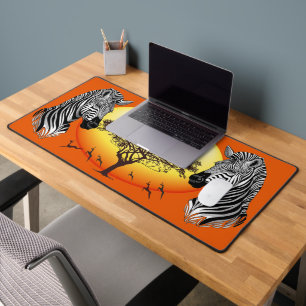 Zebra African Savanna Wild Animal Schreibtischunterlage