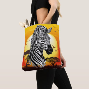 Zebra African Savanna Wild Animal Tasche