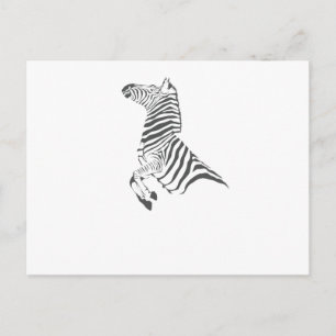 Zebra Afrika Streifen Tierpark schwarz weiß Postkarte