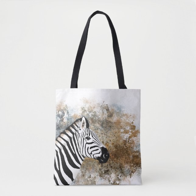 Zebra-afrikanisches Wildtier Tasche (Vorderseite)