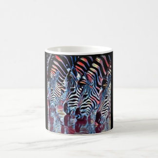 Zebra am Bewässerungs-Loch Kaffeetasse