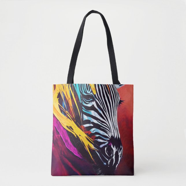 Zebra Animal Discovery Adventure Nature Planet Tasche (Vorderseite)