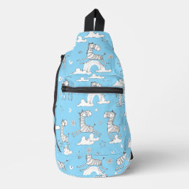 Zebra Animal Line Set Crossbody Bag