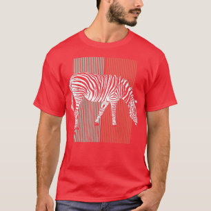 Zebra Animal Motif Retro Vintag 3 T-Shirt
