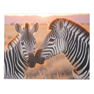 Zebra Animal Nature Zuneigung Gekümmert Notizblock