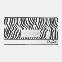 Zebra Animal Print Custom Curry Name