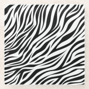 Zebra Animal Skin Print Pattern-15391 Glasuntersetzer