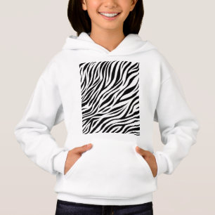 Zebra Animal Skin Print Pattern-15391 Hoodie