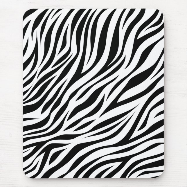 Zebra Animal Skin Print Pattern-15391 Mousepad (Vorne)
