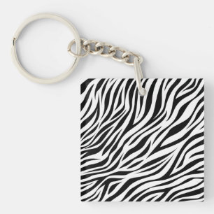 Zebra Animal Skin Print Pattern-15391 Schlüsselanhänger