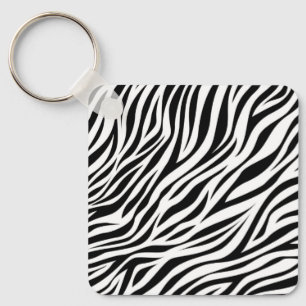Zebra Animal Skin Print Pattern-15391 Schlüsselanhänger