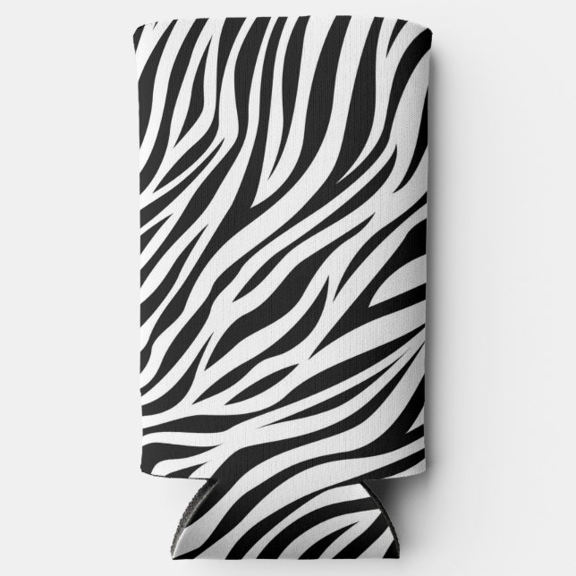 Zebra Animal Skin Print Pattern-15391 Selters Dosenkühler (Vorderseite)
