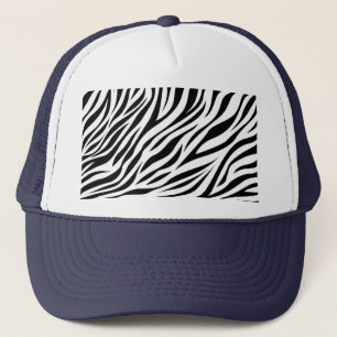 Zebra Animal Skin Print Pattern-15391 Truckerkappe