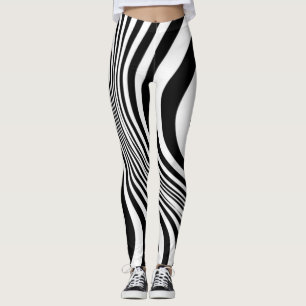 Zebra Animal Skin Texture Pattern-88 Leggings
