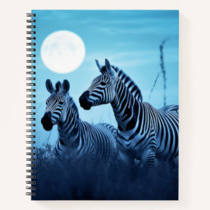 Zebra Animal Wildlife Wilder Wilde Notizbuch