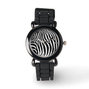 Zebra Animalprint Armbanduhr