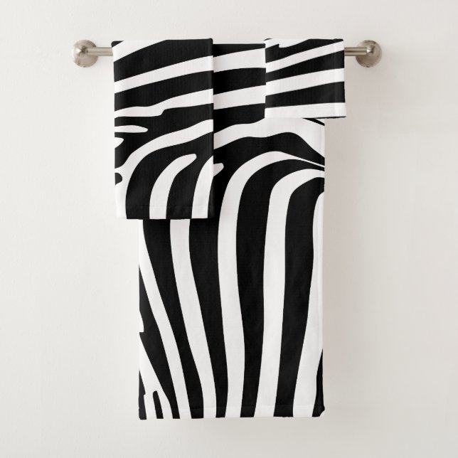 Zebra Animalprint Badhandtuch Set (Insitu)