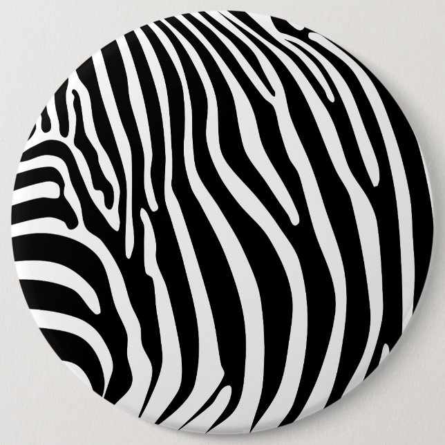 Zebra Animalprint Button (Vorderseite)