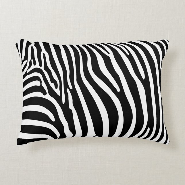 Zebra Animalprint Dekokissen (Vorderseite)