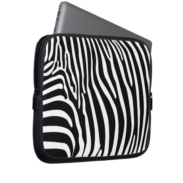 Zebra Animalprint Laptopschutzhülle (Vorne Rechts)