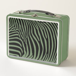 Zebra Animalprint Metall Brotdose
