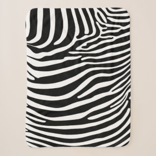 Zebra Animalprint Sherpadecke