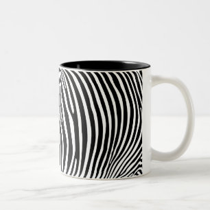Zebra Animalprint Zweifarbige Tasse