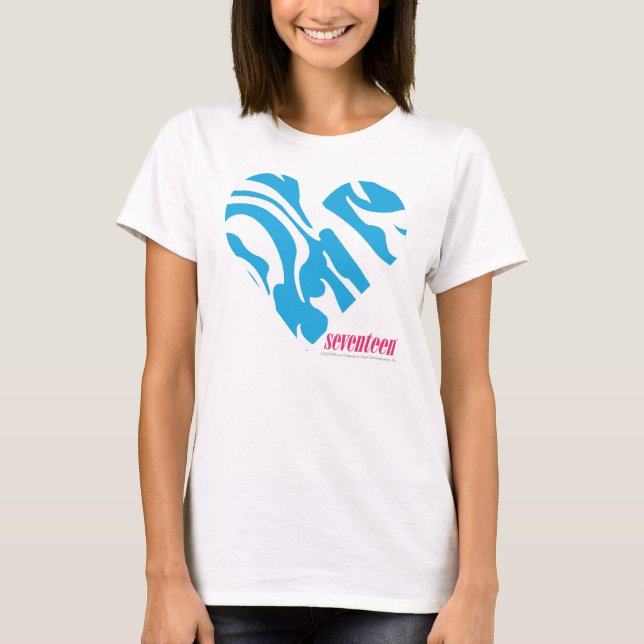 Zebra-Aqua 2 T-Shirt (Vorderseite)
