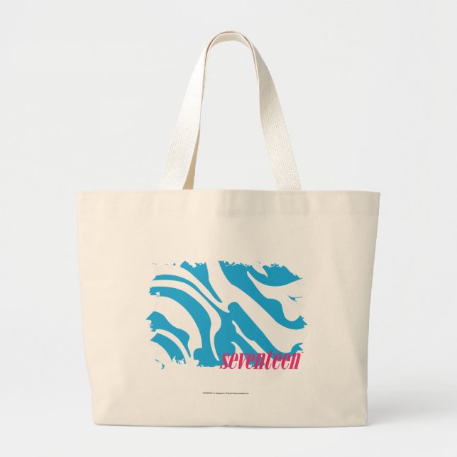 Zebra-Aqua 4 Jumbo Stoffbeutel (Vorne)