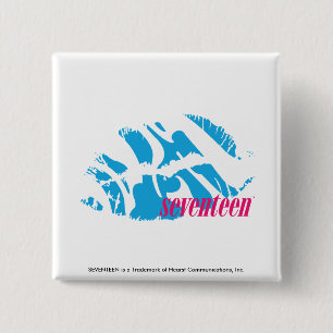 Zebra-Aqua Button