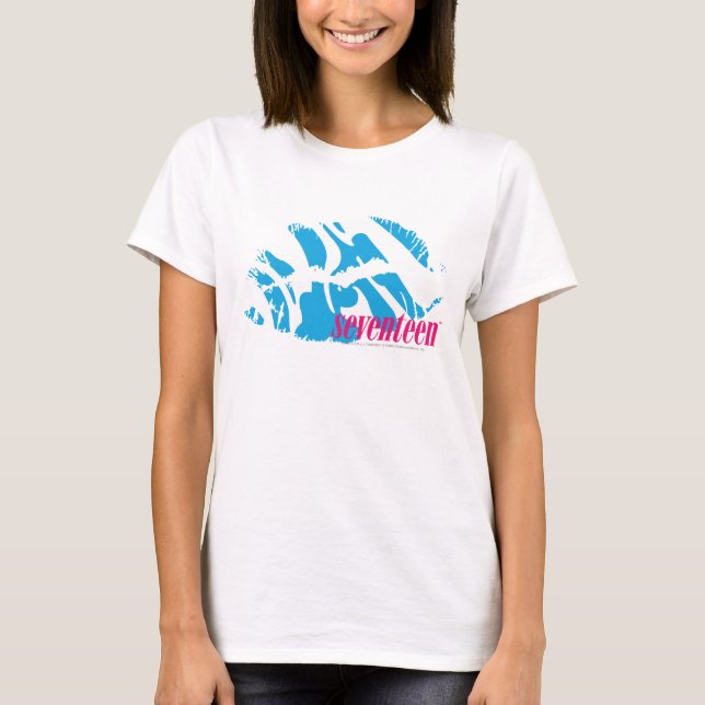 Zebra-Aqua T-Shirt (Vorderseite)