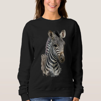 Zebra Aquarell Sweatshirt