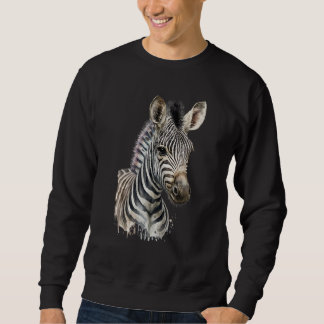 Zebra-Aquarell Sweatshirt