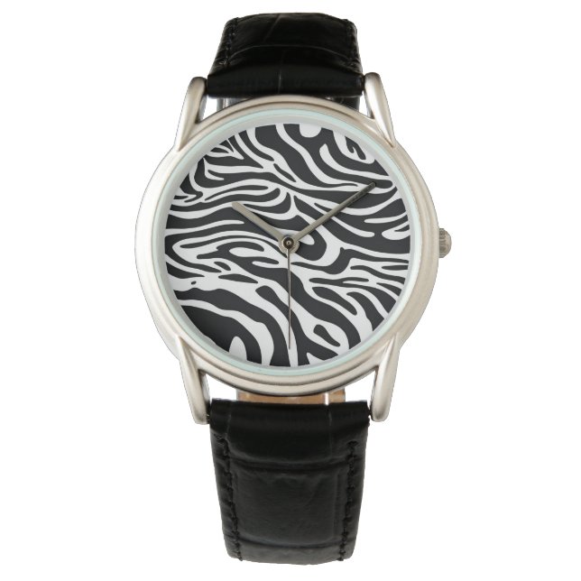 Zebra Armbanduhr (Vorderseite)