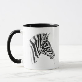 Zebra Art Café Mug - Élégant