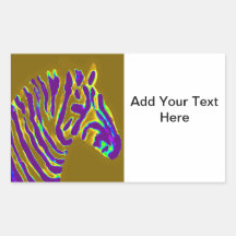 Zebra Art Lila Stripes Custom
