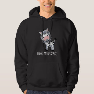 Zebra Astronaut Streifen Afrikanisches Tier Ich b Hoodie
