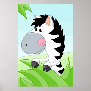 Zebra aus Afrika Poster