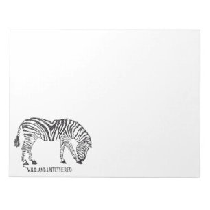Zebra aus Black Scribbles Notizblock