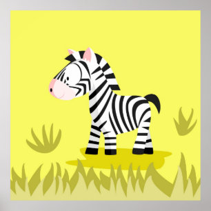 Zebra aus meiner Weltierserie Poster