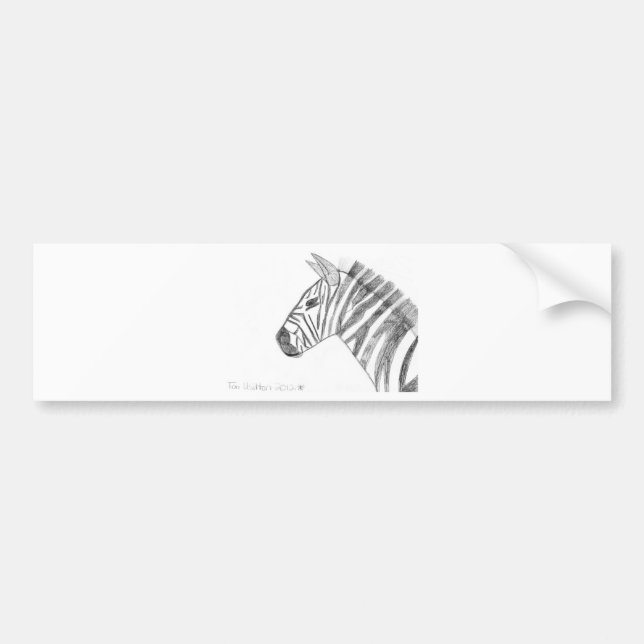 Zebra Autoaufkleber (Vorne)