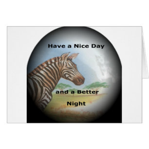 Zebra avoir & beau jour et une meilleure nuit.