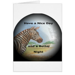 Zebra avoir & beau jour et une meilleure nuit.