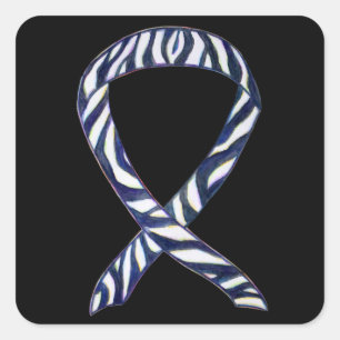Zebra Awareness Ruban Art Autocollants personnalis