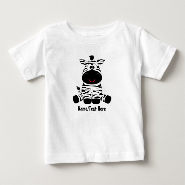 Zebra-Baby ist niedlich Baby T-shirt (Vorderseite)
