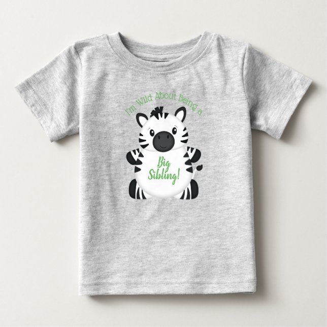 Zebra Baby Shower Baby T-shirt (Vorderseite)