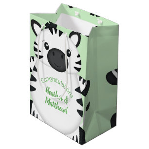 Zebra Baby Shower Mittlere Geschenktüte