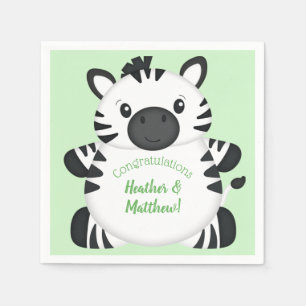 Zebra Baby Shower Serviette
