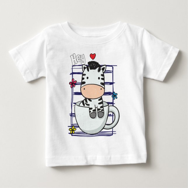 Zebra Baby T-shirt (Vorderseite)