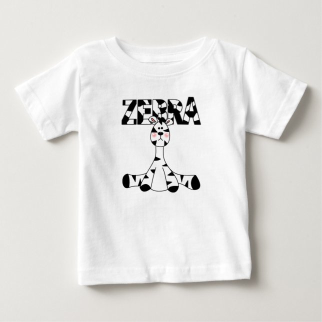 Zebra-Baby-T-Shirts und Geschenke Baby T-shirt (Vorderseite)